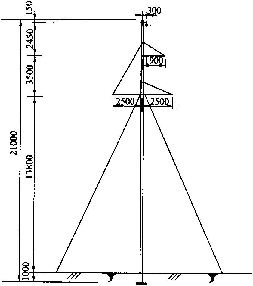 6.1 110kV拉線直線單桿的特點